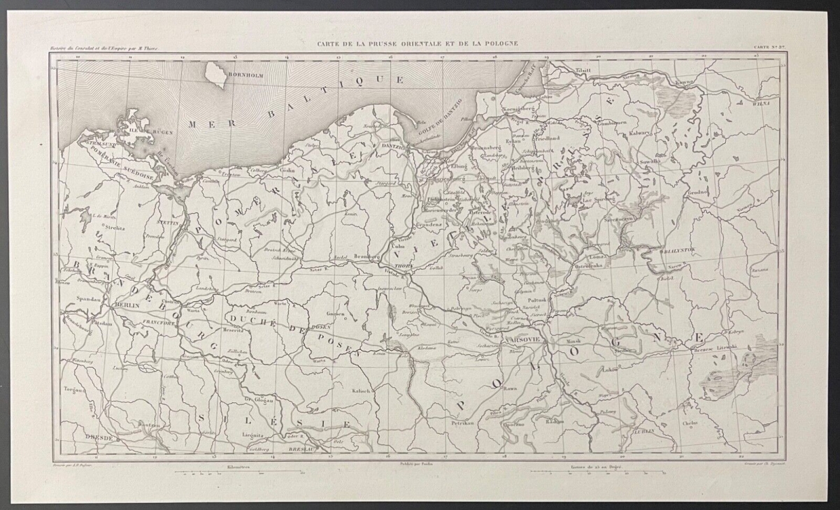 pologne_et_prusse_orientale_sous_empire_napoleon_bonaparte_carte_1848