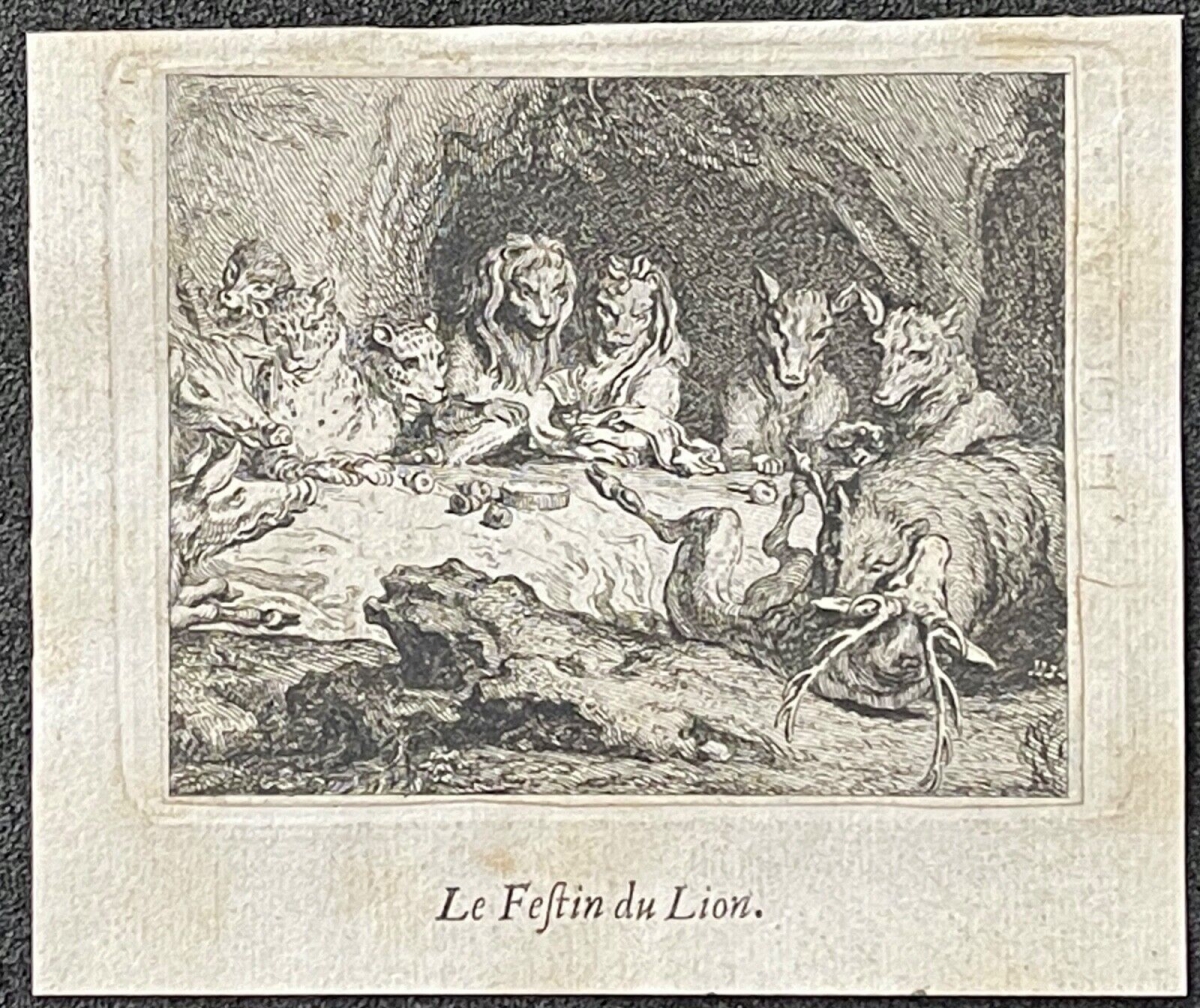 le_festin_du_lion_par_claude_gillot_1673-1722_gravure_de_1719_france