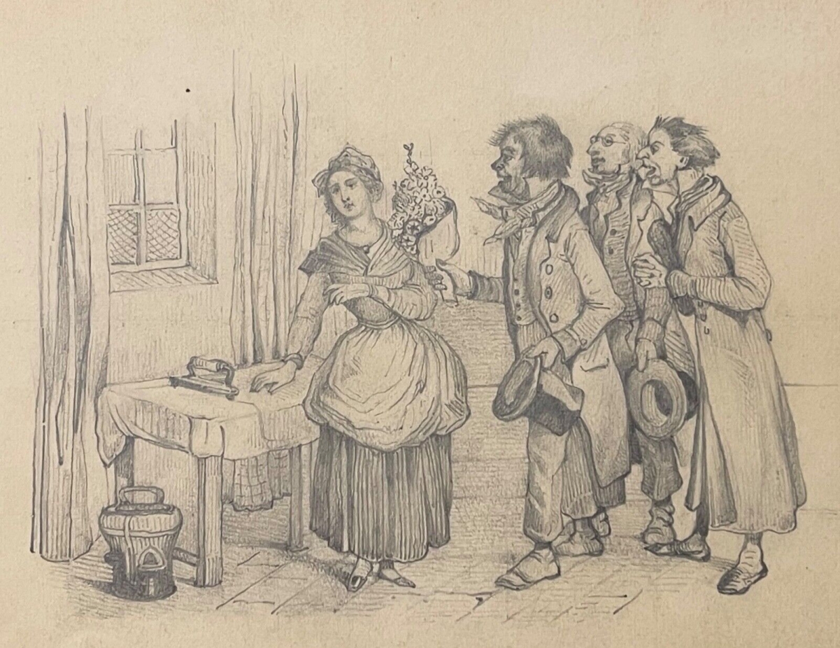 repasseuse_courtisee_dessin_original_angleterre_vers_1850_qualite_pressing