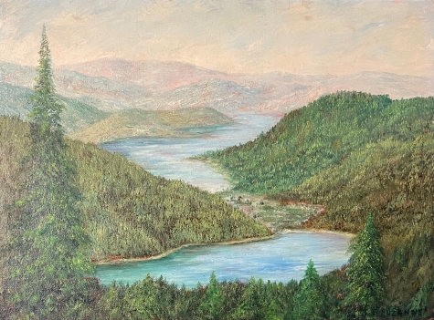 lac_de_longemer_retournemer_acrylique_sur_bois_vosges