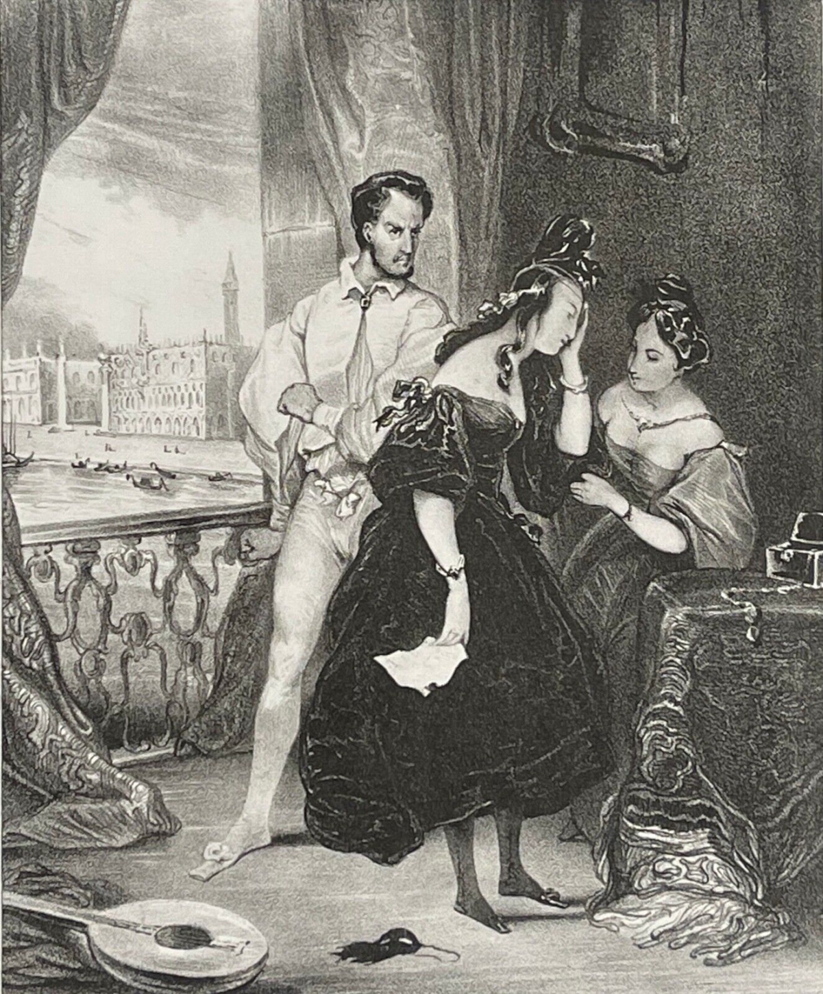 le_retour_du_bal_apres_tony_johannot_lithographie_originale_de_1831_france_danse