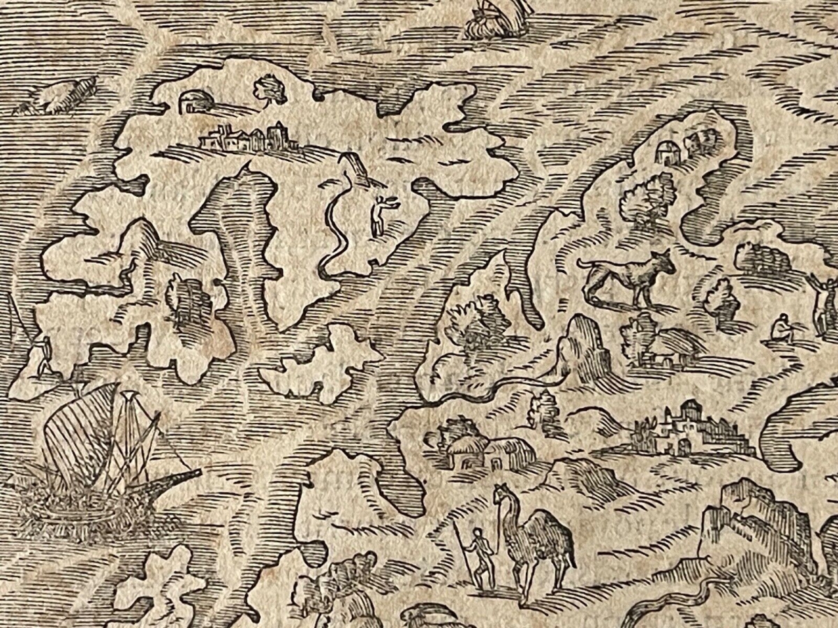 hispaniola_haiti_dominican_republic_map_1575_andre_thevet_woodcut_caribbean