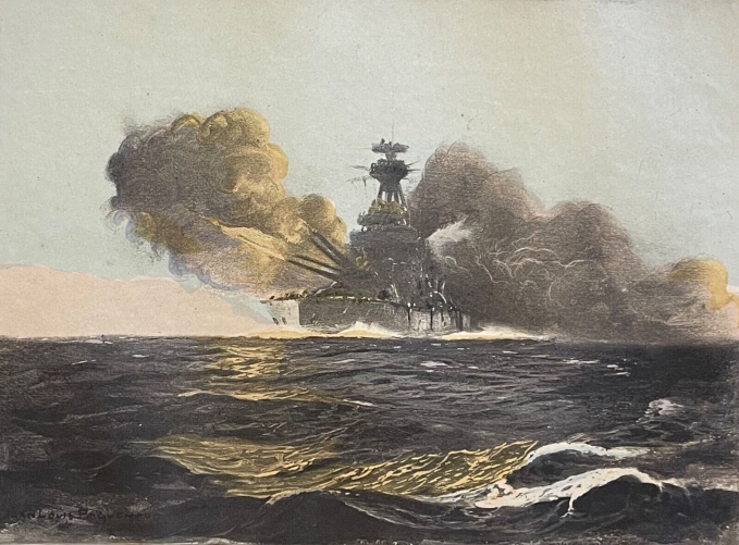 cuirasse_hms_queen_elizabeth_royal_navy_aux_dardanelles_aquatinte_c_1920_marine