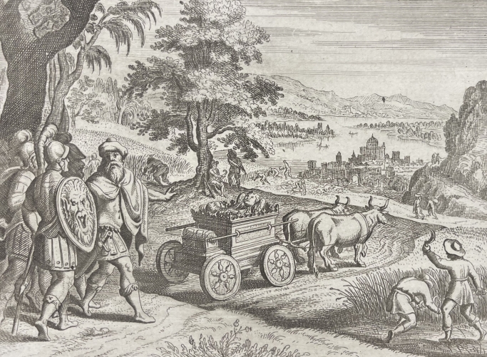 les_philistins_renvoient_larche_dalliance_en_judee_gravure_de_1619_israel