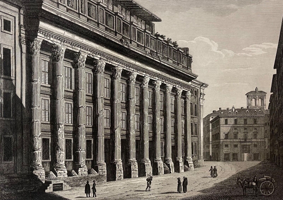 rome_temple_marc_aurele_antonin_1828_par_pietro_parboni__italie