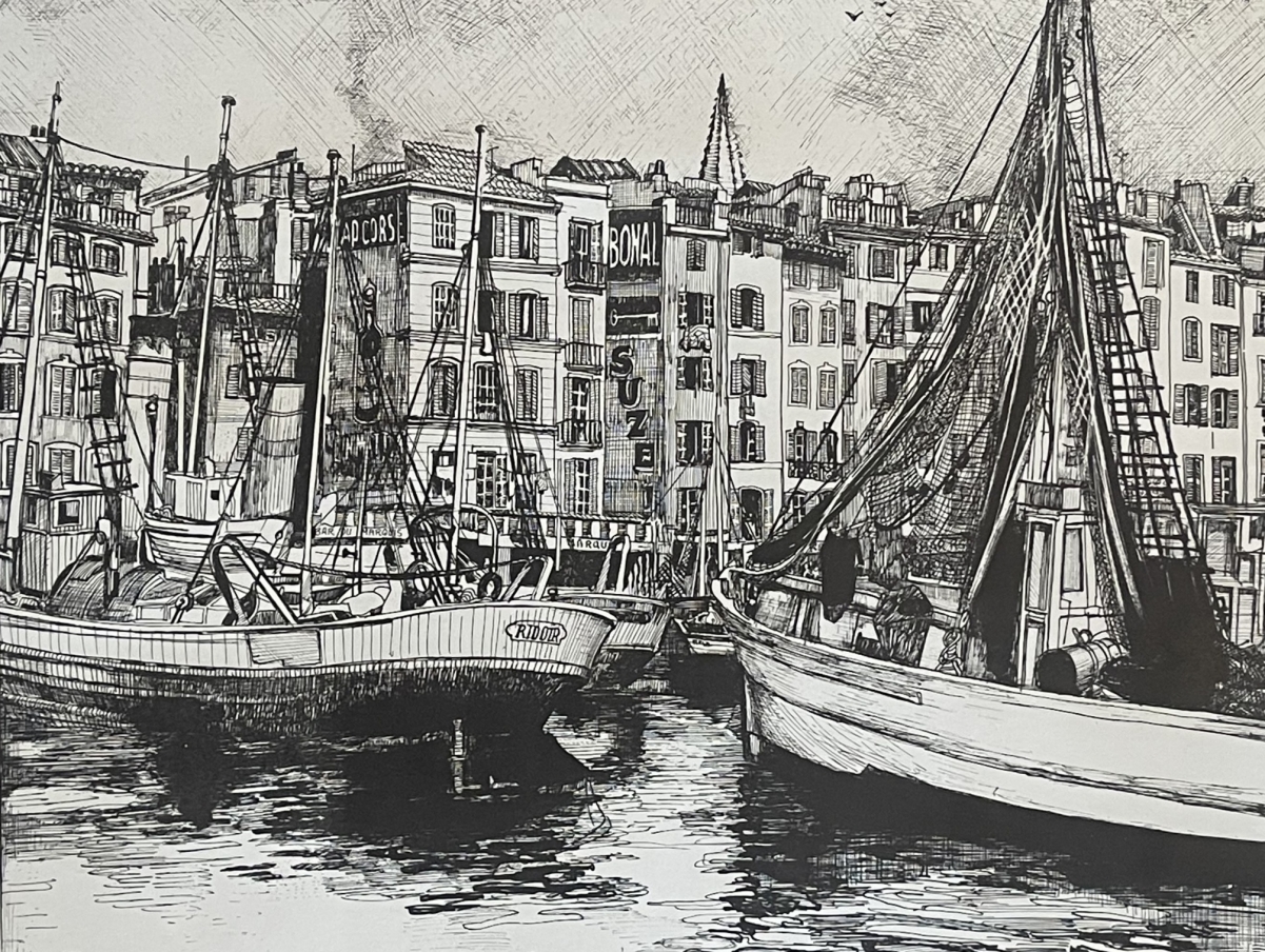 marseille_vieux_port_vers_1966_gravure_xxe_provence_france