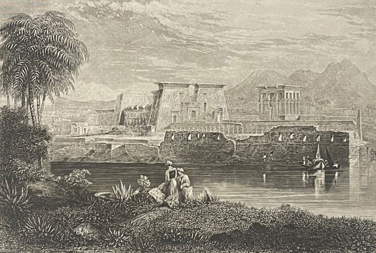 egypte_temple_d???_isis_a_philae_nectanebo_ier_gravure_vers_1836