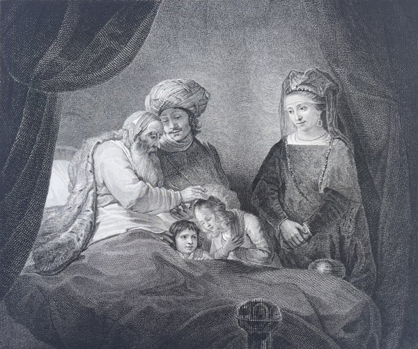 jacob_benit_les_enfants_de_son_fils_joseph_dapres_rembrandt_par_claefsen_c1850