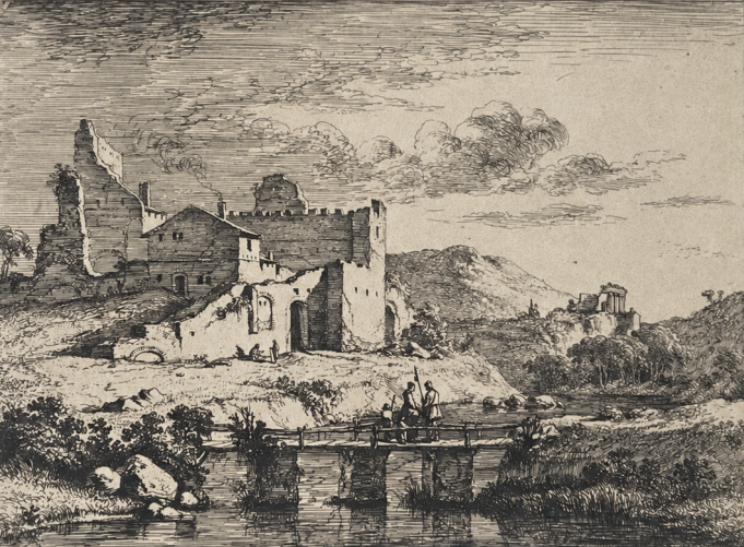 jean-jacques_de_boissieu_???_le_petit_pont_a_trois_piles,_retirage_vers_1830_sur_chine_colle