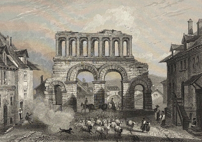 autun_porte_daroux_saone-et-loire_gravure_rouargue_1838_bourgogne_france