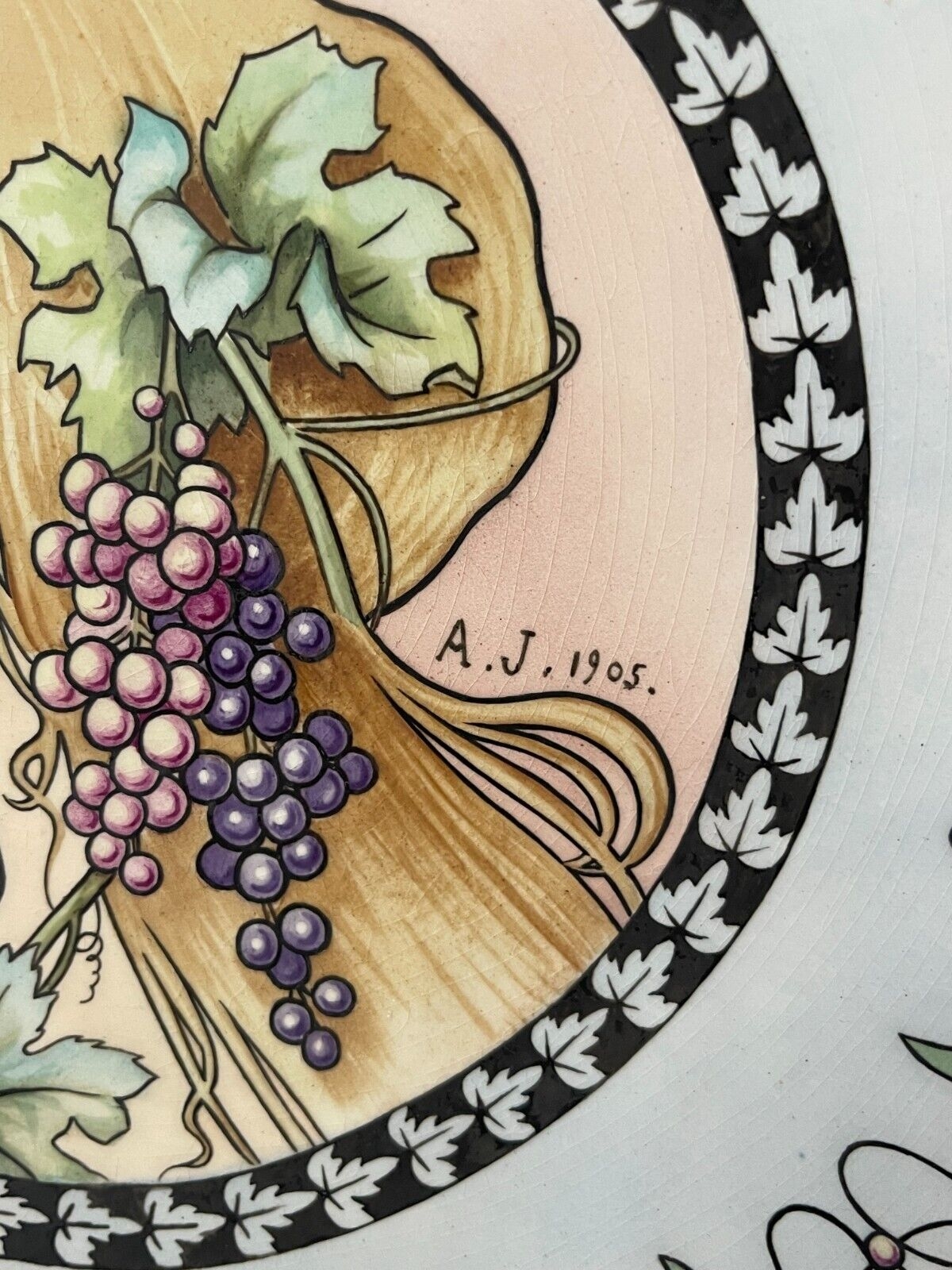 chinese_art_nouveau_plate_after_henri_privat_livemont_1905_woman_grapes