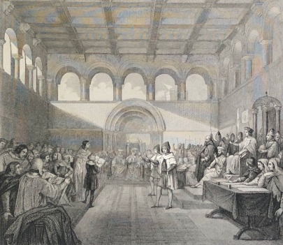 godefroy_de_bouillon_assise_de_jerusalem_gravure_vers_1840_france_croisade