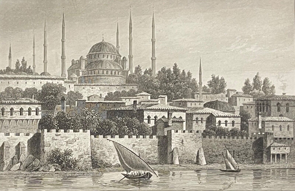 constantinople_istanbul_mosquee_sultan_ahmed_gravure_de_lalaisse_1838_turquie