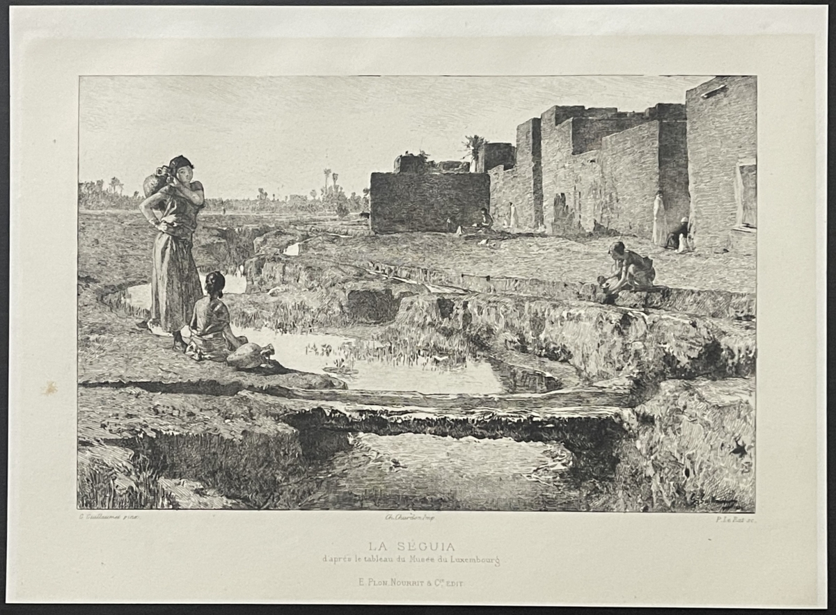 la_seguia_dapres_guillaumet_gravure_de_le_rat_1888_afrique_algerie_africanisme
