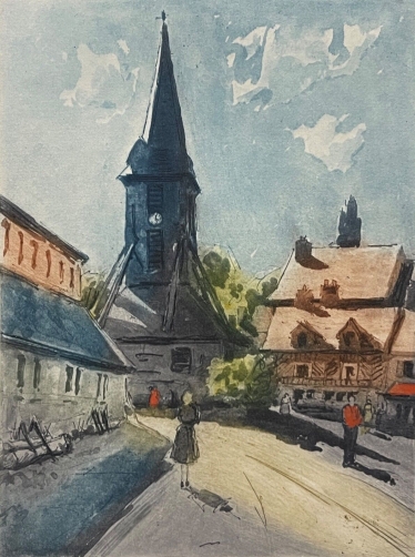 honfleur_leglise_de_bois_saint_catherine_aquatinte_par_bry_vers_1960