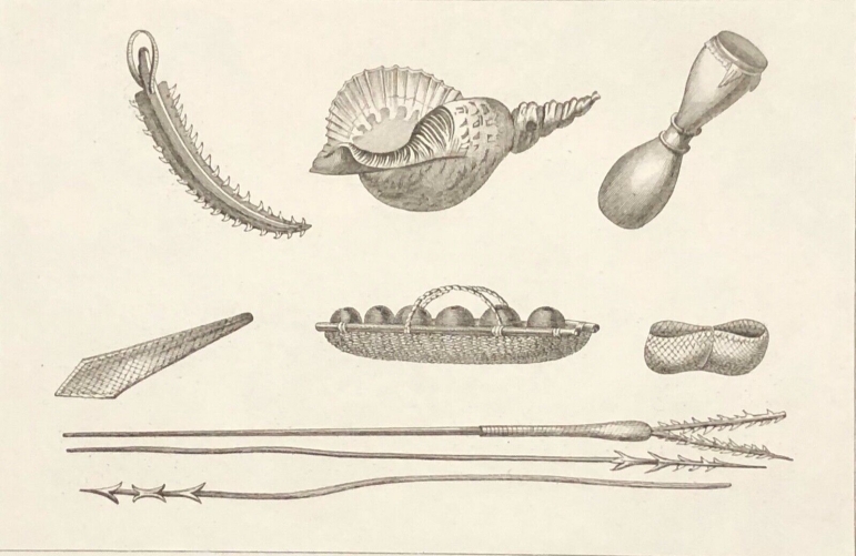 armes_conques_de_guerre_iles_carolines_micronesia_1836_xix_oceanie