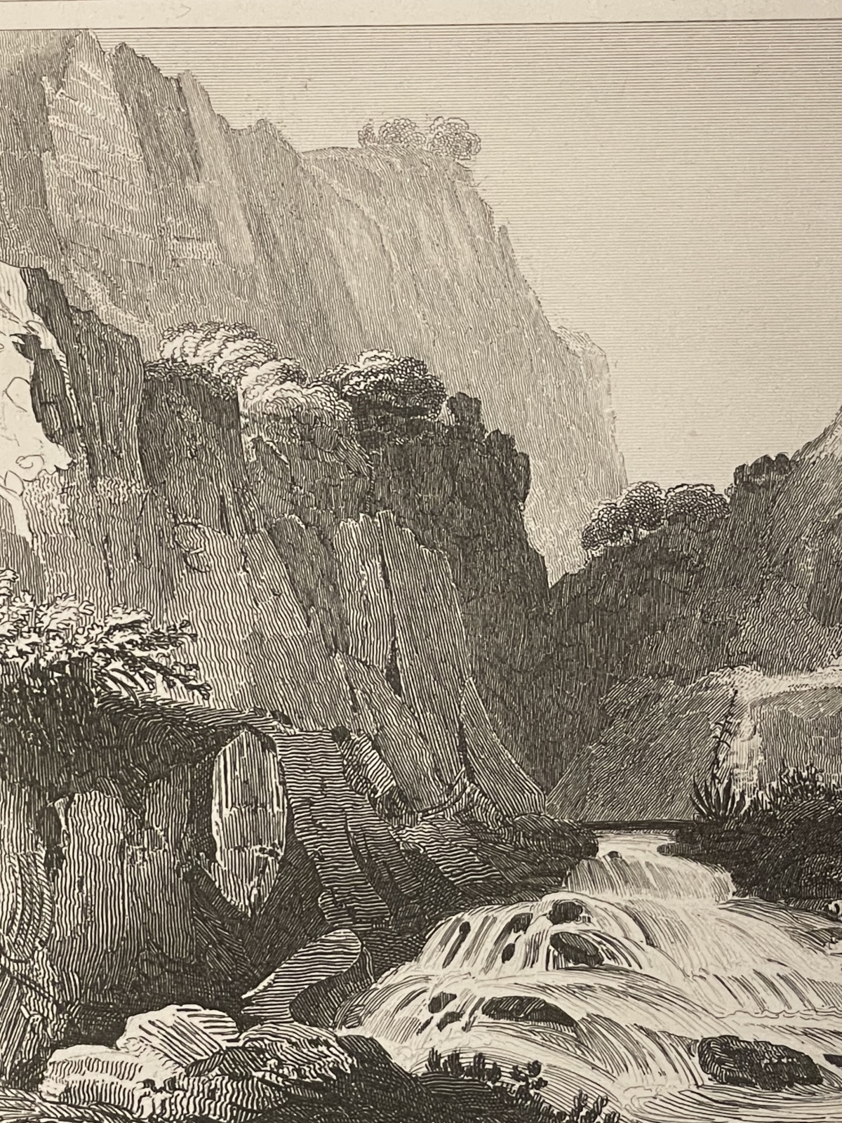 chute_de_gatavello_torrente_ghetterello_squillace_calabre_girard_1832_italie