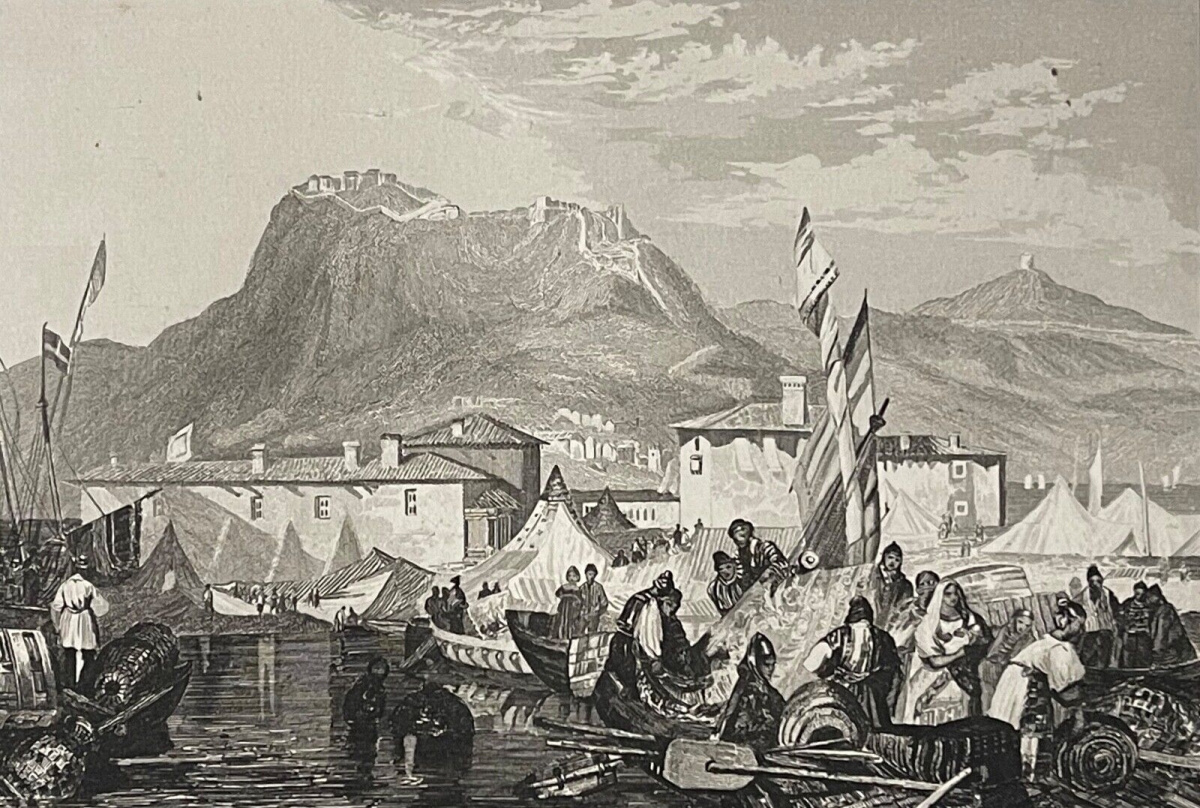 corinthe_grece_gravure_de_aubert_vers_1840