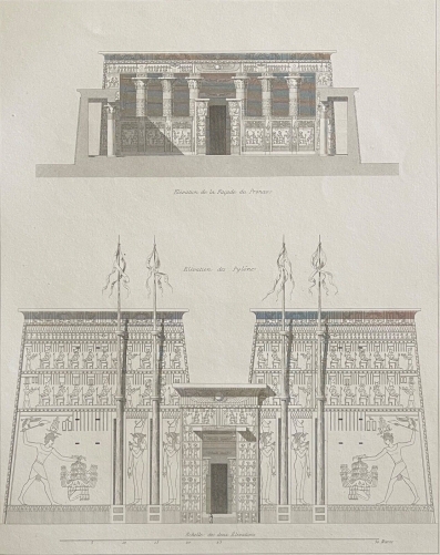 egypte_temple_dhorus_a_edfou_dapres_horeau_gravure_vers_1850