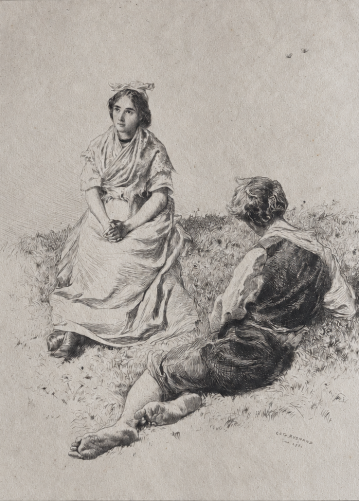 france_provence_romantic_rural_scene_by_eugene_burnand_???_original_etching_1884