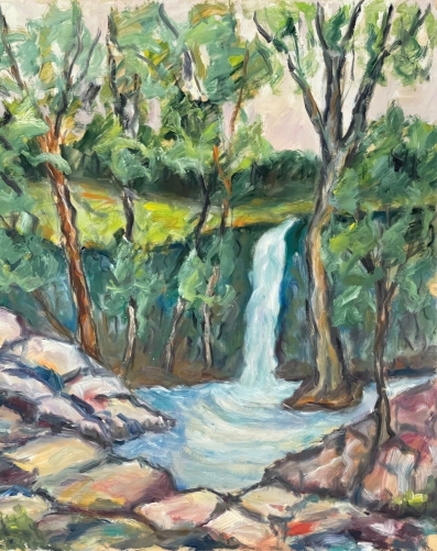 vue_de_provence_cascade_gouache_vers_1960_anonyme_france