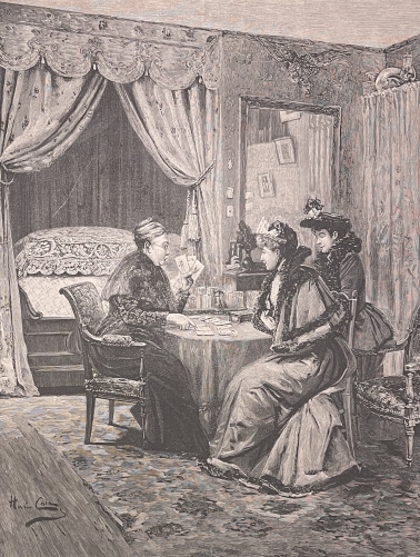 chez_la_tireuse_de_cartes_vers_1880_par_cain_gravure_xylographie_occultisme_jeu