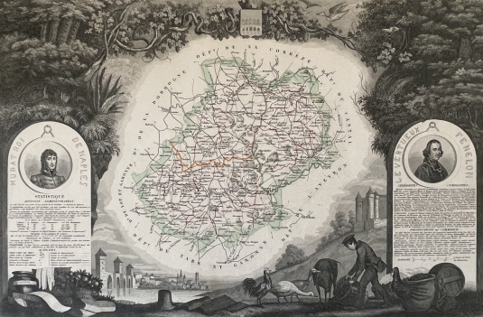 lot_departement_carte_de_1850_france