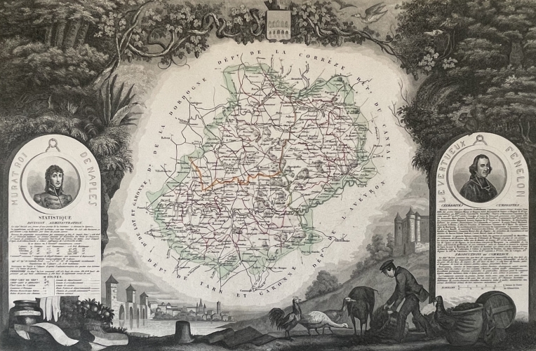 lot_departement_carte_de_1850_france