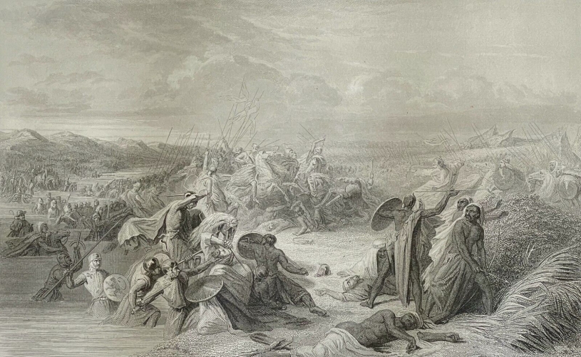 louis_vii_meandre_1148_bataille_defile_de_pisidie_deuxieme_croisade_c_1840