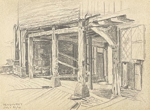 penshurst_sevenoaks_kent_dessin_1910_angleterre-royaume_uni