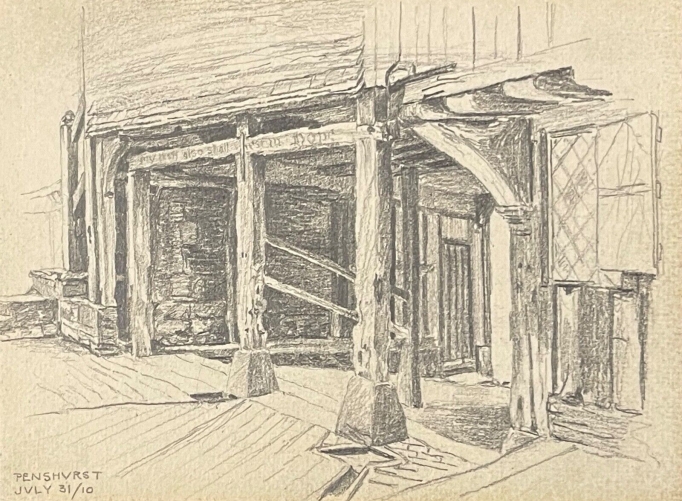 penshurst_sevenoaks_kent_dessin_1910_angleterre-royaume_uni