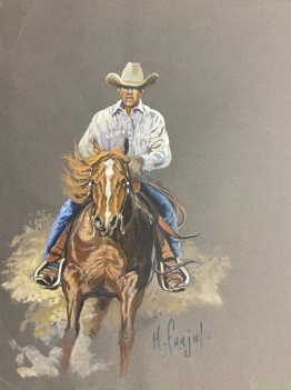 cavalier_sur_son_cheval_aquarelle_signee