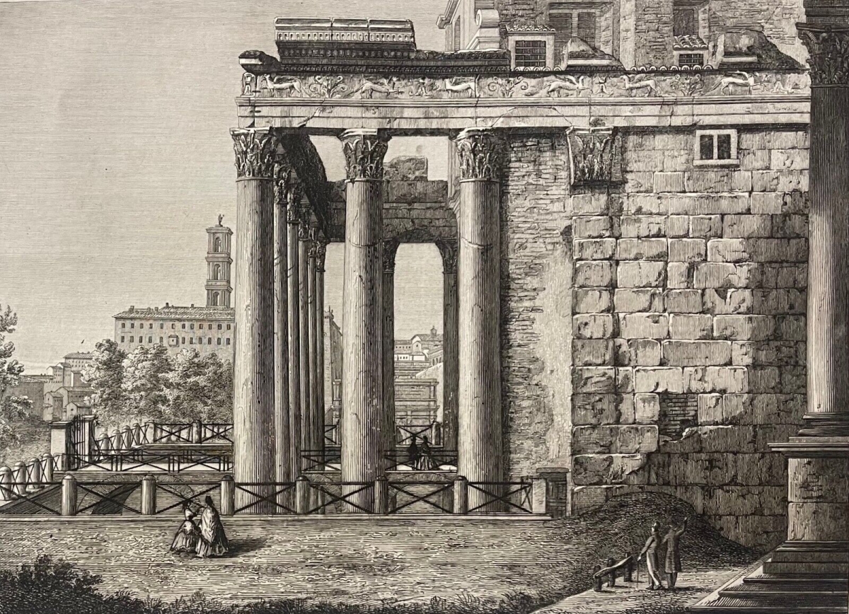 rome_temple_dantonin_et_faustine_1828_par_achille_parboni_1783-1841_italie