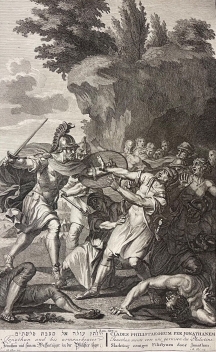 jonathan_attaque_les_philistins_gravure_par_bernard_picart_1673-1733_vers_1710