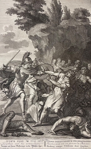 jonathan_attaque_les_philistins_gravure_par_bernard_picart_1673-1733_vers_1710