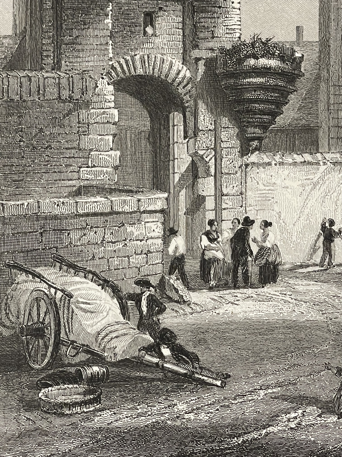 nevers_porte_du_croux_nievre_gravure_de_rouargue_1838_france