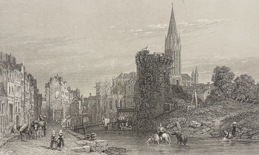 caen_normandie_calvados_france_gravure_de_sketon_vers_1838