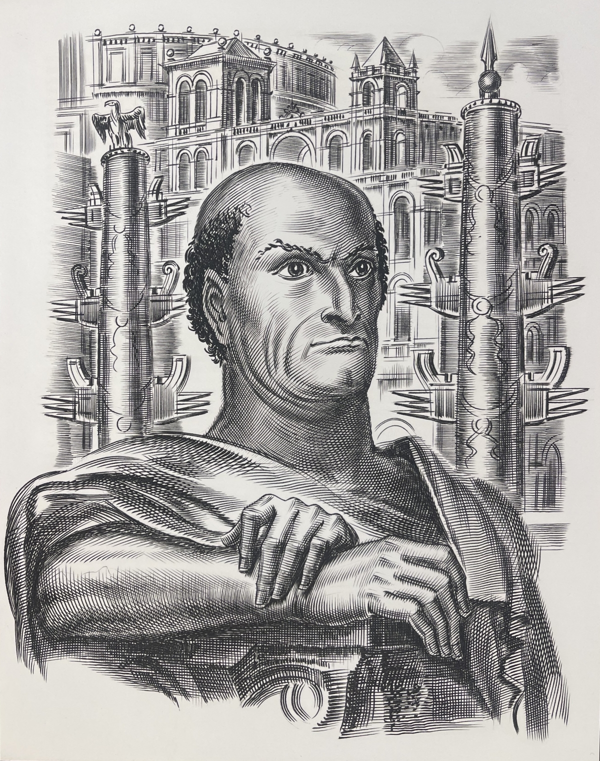 caton_l_ancien_gravure_1967_d_albert_decaris_1901-1988_roma_rome_italia