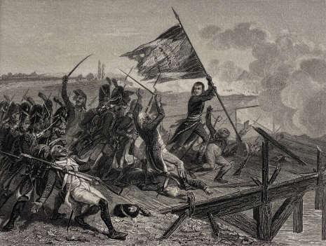 napoleon_bonaparte_au_pont_d???arcole_en_1796_italie_gravure_c_1840_france_raffet