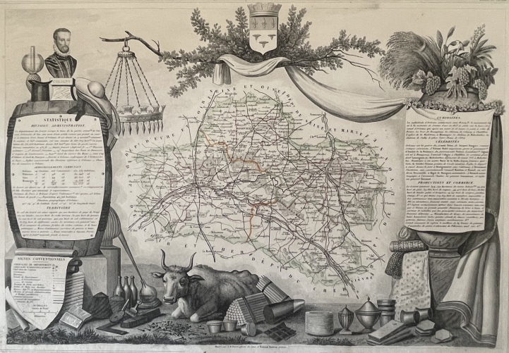loiret_departement_carte_de_1850_france
