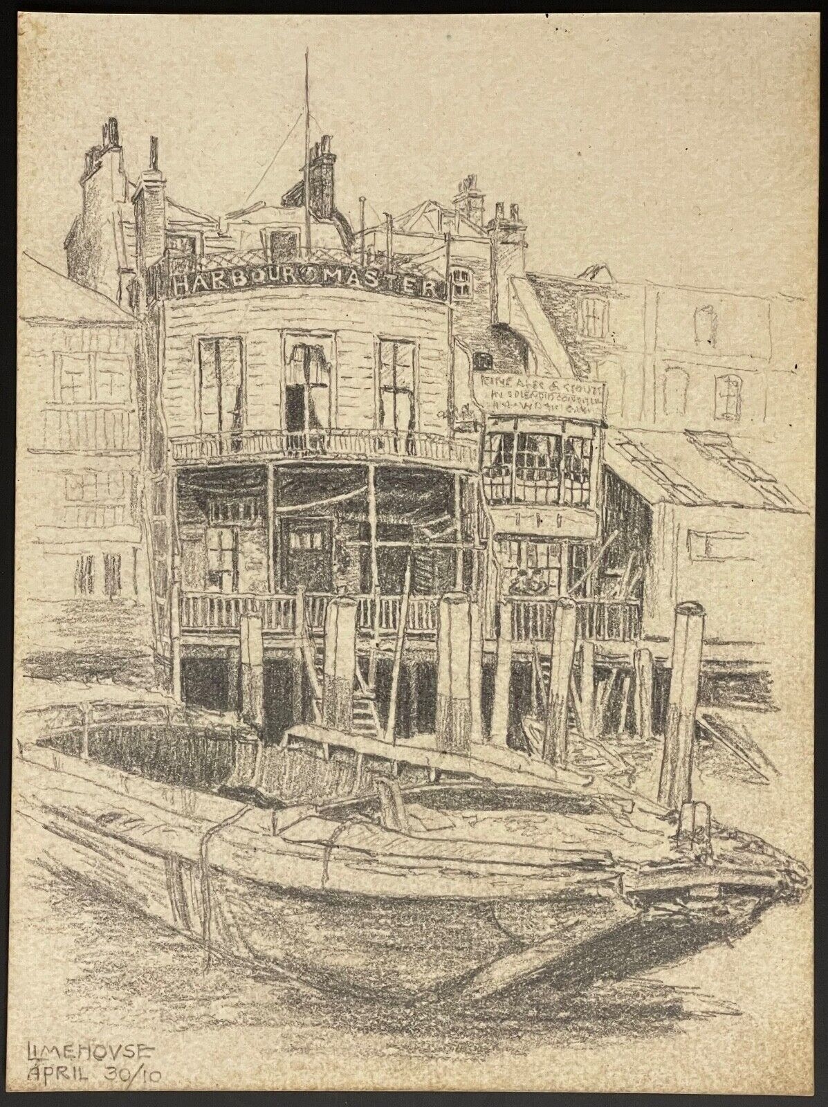 londres_limehouse_royaume-uni_dessin_graphite_originale_de_1910_tamise