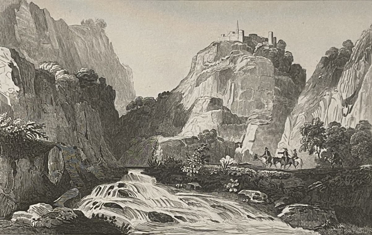 chute_de_gatavello_torrente_ghetterello_squillace_calabre_girard_1832_italie