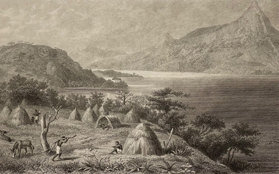 lac_ugombo_tanzanie_par_philippoteaux_gravure_vers_1838_afrique
