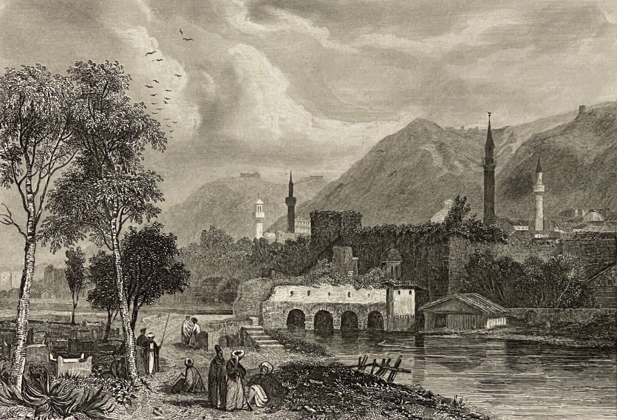 antioche_antakya_turquie_fleuve_oronte_gravure_vers_1838_par_ransonnette