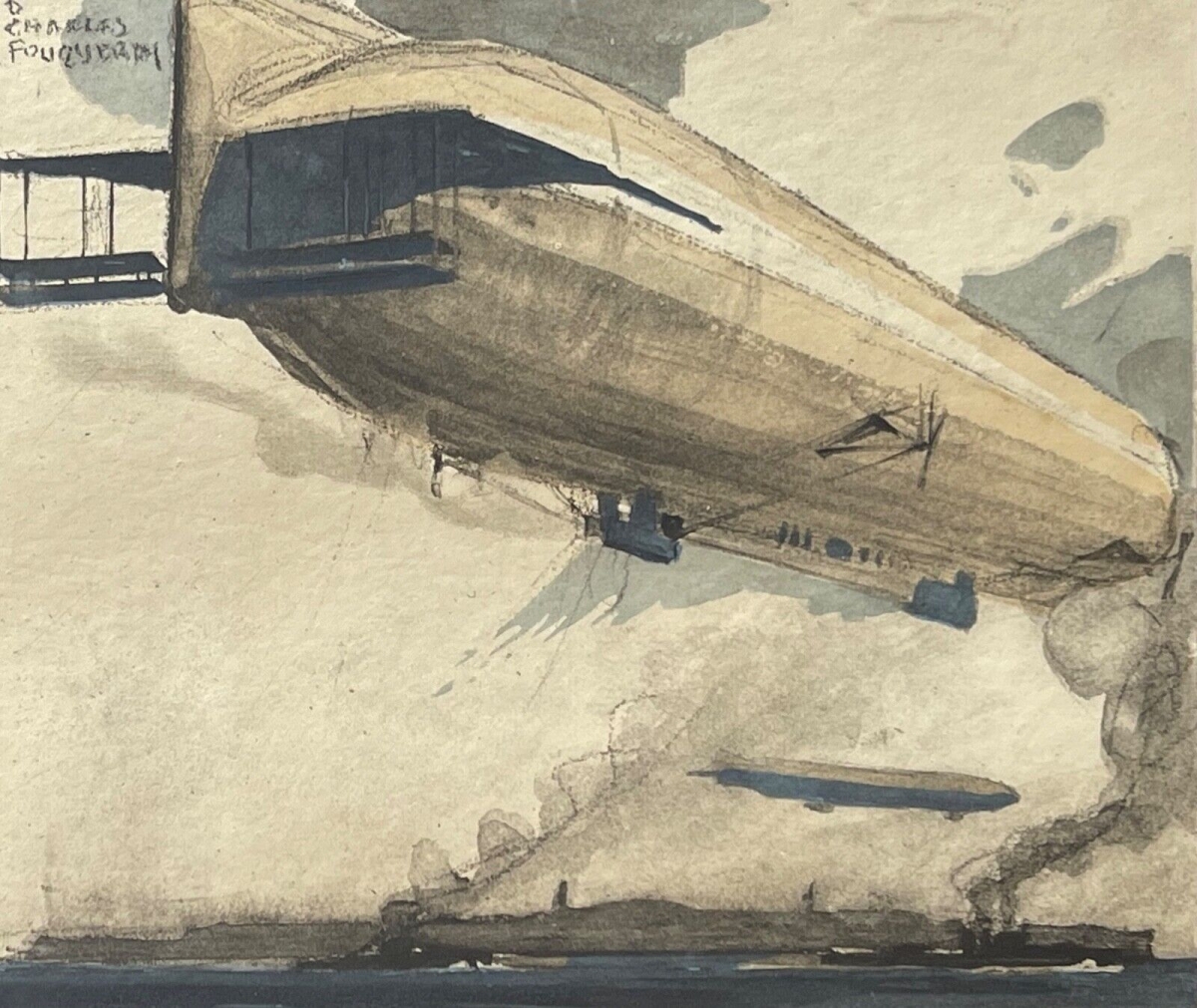 zeppelin_revenant_de_patrouille_vers_1914_aquatinte_c_1920_dirigeable_allemagne