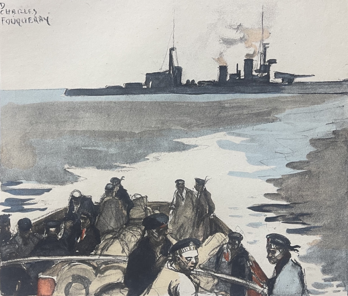 prisonnier_allemand__au_falkland_arrive_en_angleterre_1915_aquatinte_1920_france