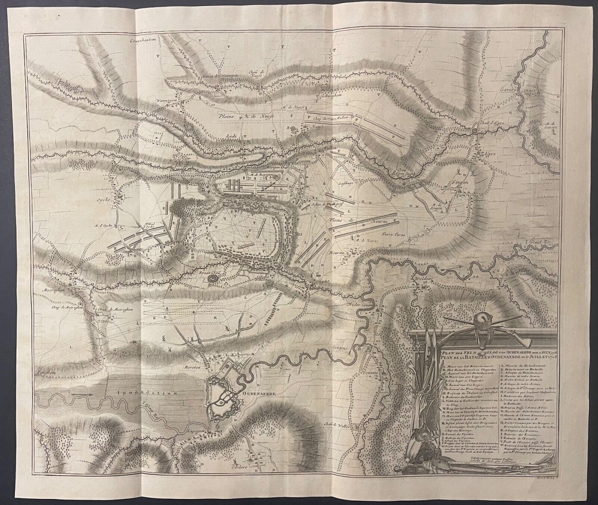 belgique_audenarde_bataille_guerre_de_succession_espagne_1708_gravure_1725