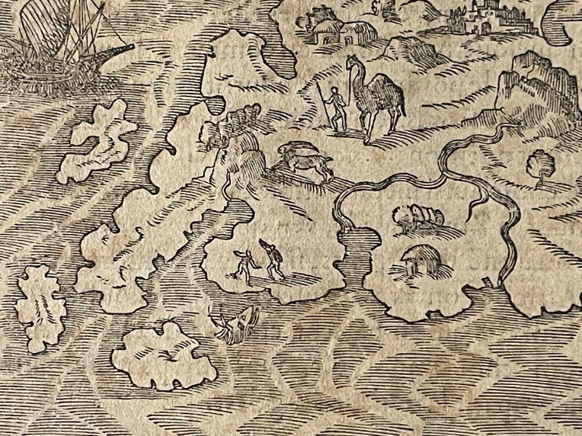 hispaniola_haiti_dominican_republic_map_1575_andre_thevet_woodcut_caribbean