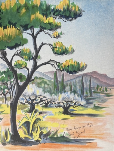 paysage_de_provence_par_paul_ricard_lithographie_de_1965