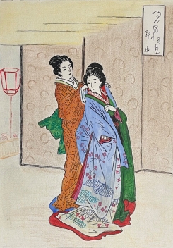 japon_suiveur_d_ogata_gekko_1859-1920_deux_femmes_technique_mixte_xxe